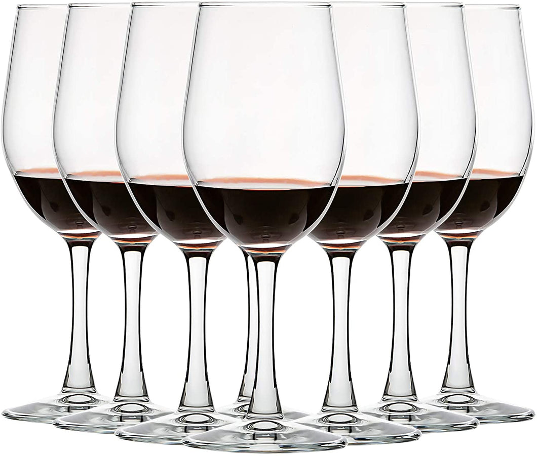 [Set of 8, 12 Ounce] All-Purpose Wine Glasses, Lead Free, Classic