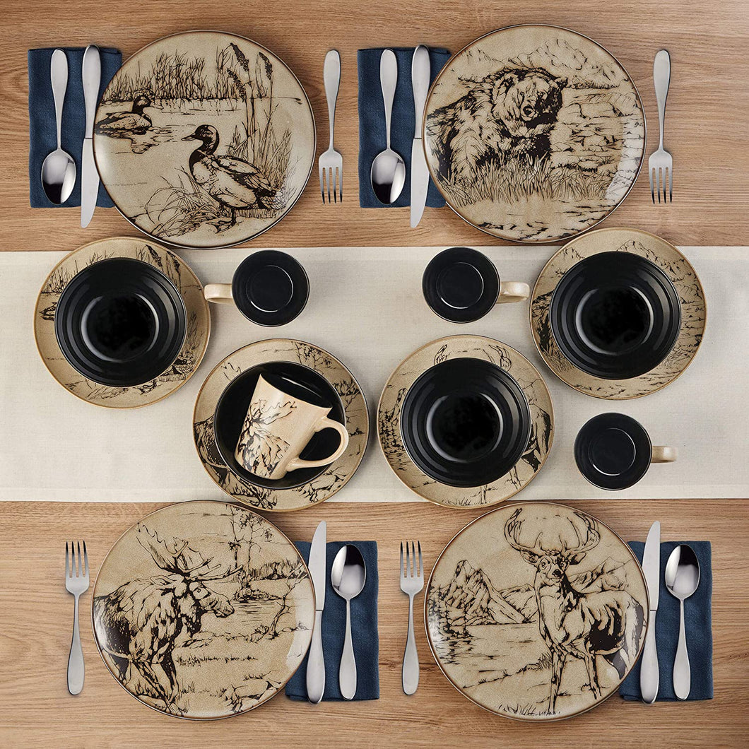 16-Piece Break-Up Infinity Dinnerware Set, Service for 4